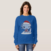 Kawaii Axolotl Kerstmis Trui (Voorkant volledig)