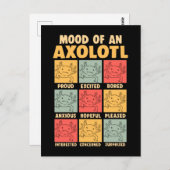 Kawaii Axolotl Mood Amphibian Joke Briefkaart (Voorkant / Achterkant)