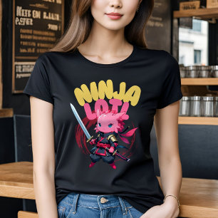 Kawaii Axolotl Ninja - Knuffelig waterdier T-shirt