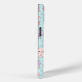Kawaii Axolotl Ocean Pattern Phone Case (Achterkant / Rechts)