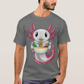 Kawaii Axolotl Otaku Japans Anime Ramen Noodles T-shirt