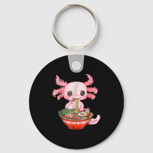 Kawaii Axolotl Ramen Food Japanese Funny Graphic A Sleutelhanger