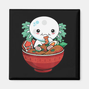 Kawaii Axolotl Ramen Japanese Anime Lover Teen Gir Magneet