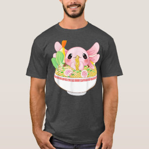Kawaii Axolotl Ramen Noodles Japanese Food Anime G T-shirt