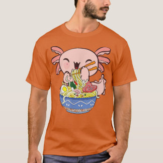 Kawaii Axolotl Ramen Noodles Japans Anime Kinder T T-shirt