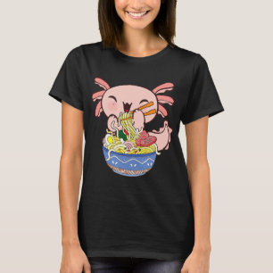 Kawaii Axolotl Ramen Noodles Japans Anime Kinder T T-shirt