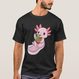 Kawaii Axolotl Ramen Noodles Japans Anime Otaku T-shirt