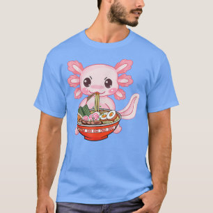Kawaii Axolotl Ramen Noodles Japans Anime Otaku  T-shirt