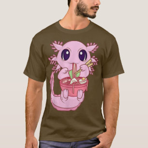 Kawaii Axolotl Ramen Noodles Japans Anime Otaku T-shirt