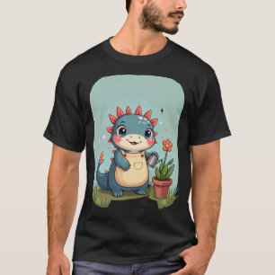 Kawaii Axolotl Tuinierder Plantenouder T-shirt