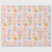 Kawaii Babies Cadeaupapier (Vlak)