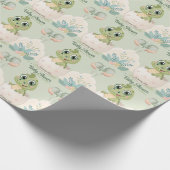 Kawaii Baby Alligator Broedeieren Waterverf Cadeaupapier (Hoek)