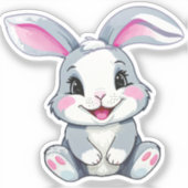 Kawaii Baby Bunny Sticker (Voorkant)