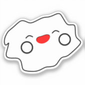 Kawaii Baby Cloud Vinyl Sticker (Voorkant)