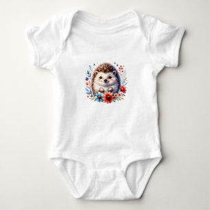 Kawaii Baby Egel Kunst Romper