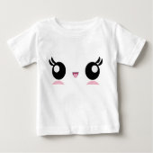 Kawaii Baby Face baby-T-shirt (Voorkant)