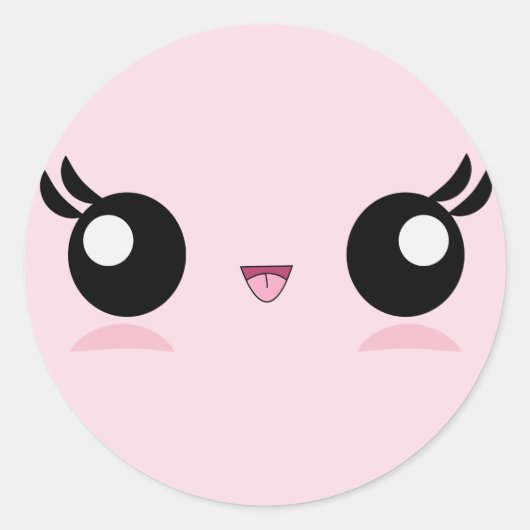 Kawaii Baby Face stickers (Voorkant)