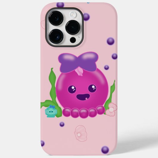 Kawaii Baby Meisje Octopus Case-Mate iPhone Case (Achterkant)