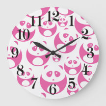 Kawaii Baby Pink en White Panda Pattern