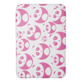 Kawaii Baby Roze en White Panda Pattern Badmat (Voorkant Verticaal)