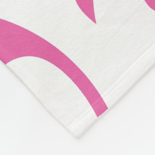 Kawaii Baby Roze en White Panda Pattern Fleece Deken (Hoek)