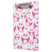 Kawaii Baby Roze en White Panda Pattern Klembord (Links)