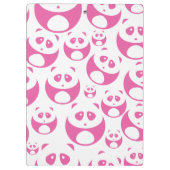 Kawaii Baby Roze en White Panda Pattern Klembord (Achterkant)