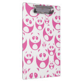 Kawaii Baby Roze en White Panda Pattern Klembord (Rechts)