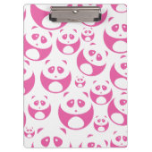Kawaii Baby Roze en White Panda Pattern Klembord (Voorkant)