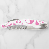 Kawaii Baby Roze en White Panda Pattern Kurkentrekker (Achterkant)