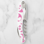 Kawaii Baby Roze en White Panda Pattern Kurkentrekker (Achterkant)