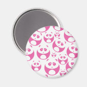 Kawaii Baby Roze en White Panda Pattern Magneet (Voorkant / Achterkant)