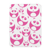 Kawaii Baby Roze en White Panda Pattern Magneet (Verticaal)
