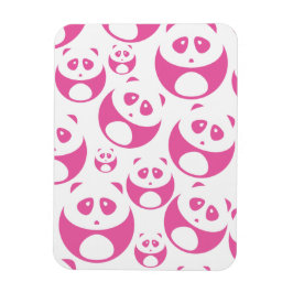 Kawaii Baby Roze en White Panda Pattern Magneet