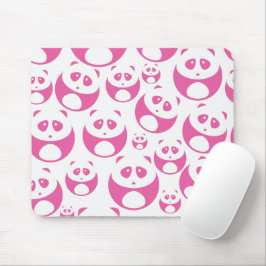 Kawaii Baby Roze en White Panda Pattern Muismat
