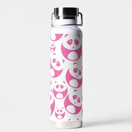 Kawaii Baby Roze en White Panda Pattern Waterfles (Achterkant)