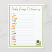 Kawaii Baby shower: Sushi Baby Emoji Pictionary Flyer (Voorkant)