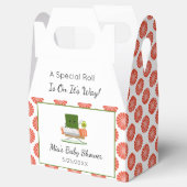 Kawaii Baby shower: Sushi en zalmrol Thema Bedankdoosjes (Geopend)