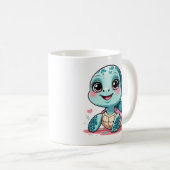 Kawaii Baby Turtle Mug Koffiemok (Voorkant rechts)