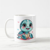 Kawaii Baby Turtle Mug Koffiemok (Links)