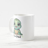 Kawaii Baby Turtle Mug Koffiemok (Voorkant links)