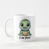 Kawaii Baby Turtle Mug Koffiemok (Links)