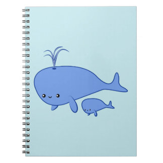 Kawaii Baby Whale en Mama Whale Notitieboek
