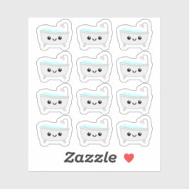 Kawaii badkuip spa bad tijd herinnering Bujo plann Sticker