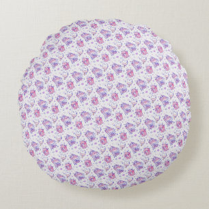 Kawaii Bakkerij & Melk Patroon Rond Kussen