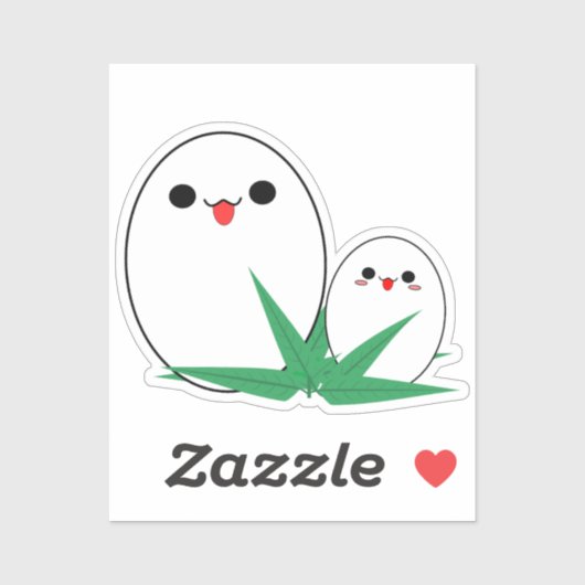 Kawaii Balut Egg Vinyl Sticker (Vel)