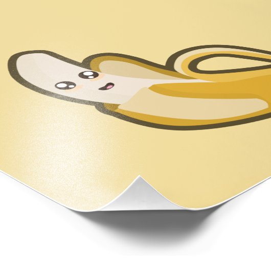 Kawaii Banana Foto Afdruk (Hoek)