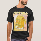 Kawaii Banana Milk Japanese Aesthetic Design T-shirt (Voorkant)