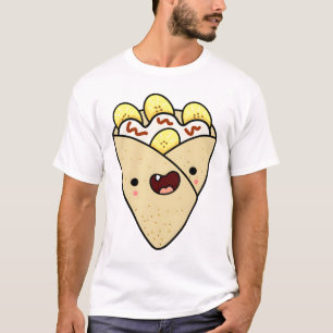 Kawaii Bananen en Crème Crêpe T-shirt