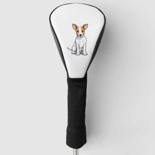 Kawaii Basenji Puppy Golfheadcover (Voorkant)